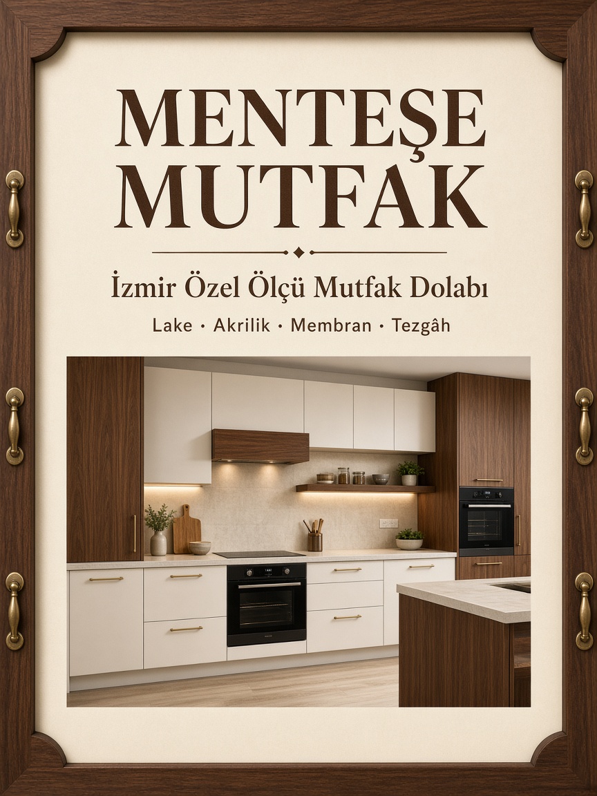 Menteşe Mutfak İzmir özel ölçü mutfak dolabı